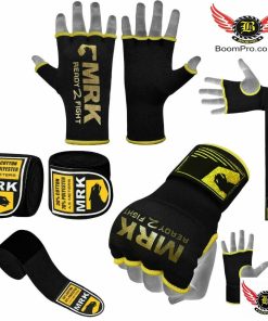 Boom Boxing Hand Wraps Inner Gloves MMA Fist Padded Bandages Muay Thai Strap-Yellow Inner Set-Boompro