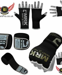 Boom Boxing Hand Wraps Inner Gloves MMA Fist Padded Bandages Muay Thai Strap-Grey Inner Set-Boompro