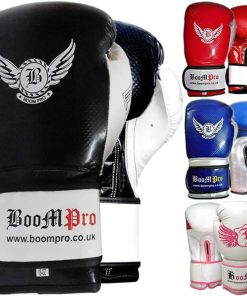 Boom Pro Maya Leather Boxing Gloves Muay Thai Sparring MMA Training Punch Bag 16