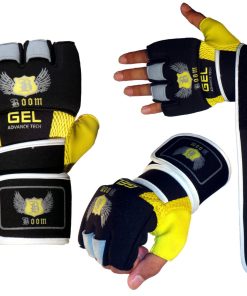 Boom Pro Boxing Neoprene GEL Gloves Wrist Support Wraps MMA Punch Bag Muay Thai Mitts-1