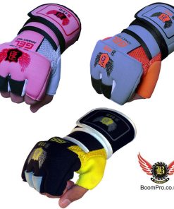 Boom Pro Boxing Neoprene GEL Gloves Wrist Support Wraps MMA Punch Bag Muay Thai Mitts-1
