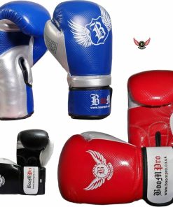 Boom Boxing Gloves Rex Leather Punch Bag Muay Thai Kickboxing MMA Training