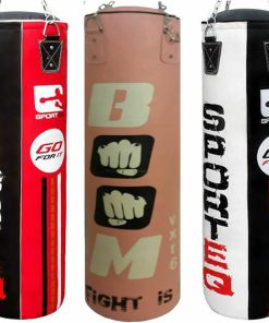 Boom Pro Boxing Punch Bag Heavy MMA Training Kick Martial Arts 3 ft 4ft 5ft Fitness