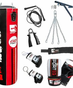 Punch Bags Boxing Set Heavy MMA Gloves Kit Wall Bracket Training Kick Boom Pro