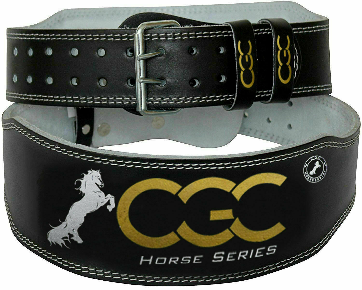 Boom Leather 4" Weight Lifting Gym Belt Training Back Support Fitness Strap - Image 10