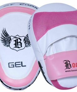 Boom Pro Boxing Focus Pads Hook & Jab Mitts Muay Thai Punch Kick MMA Training UK