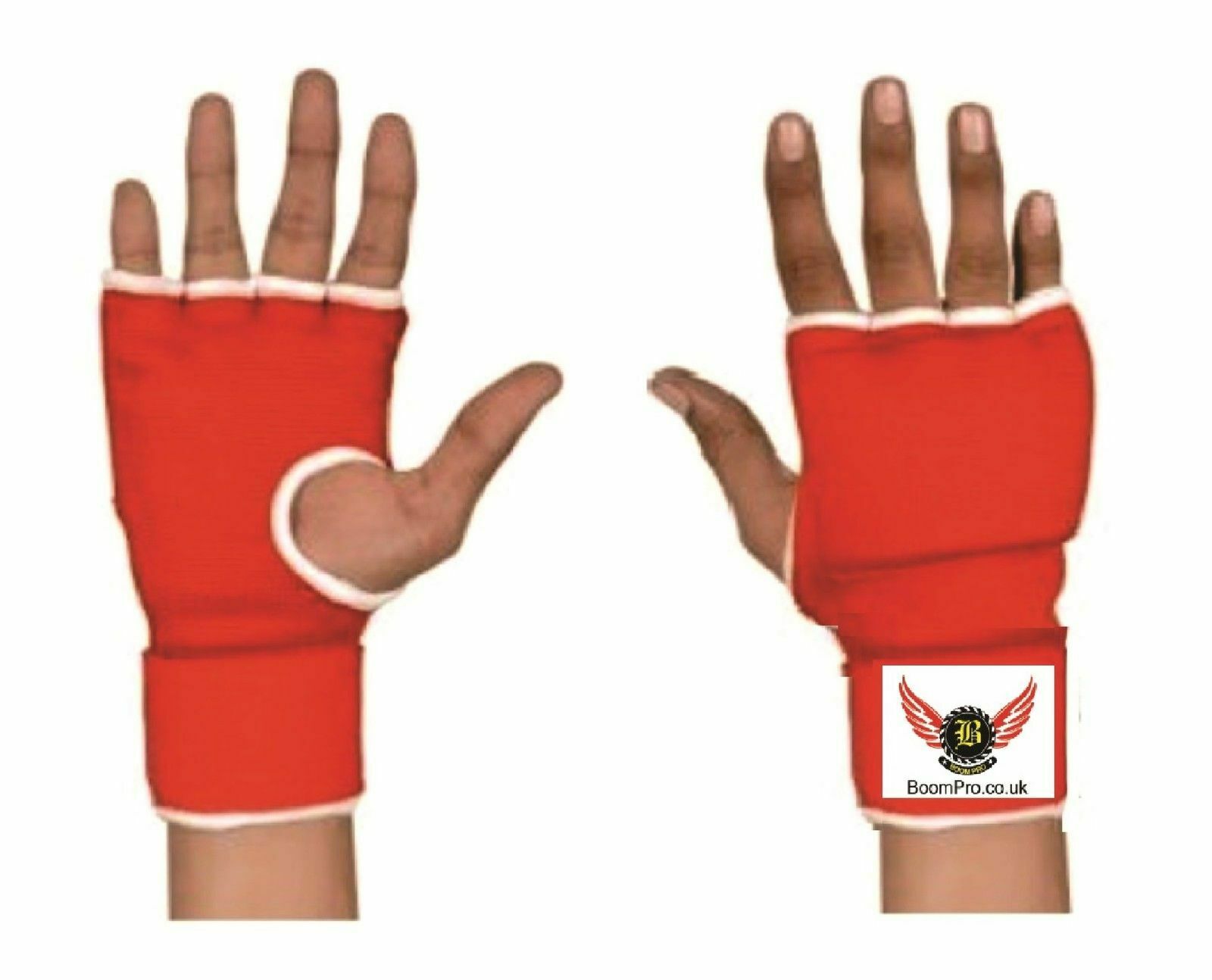 Boom Pro Boxing Inner Gloves Hand Wraps Padded MMA Punch Bag Straps Martial Arts