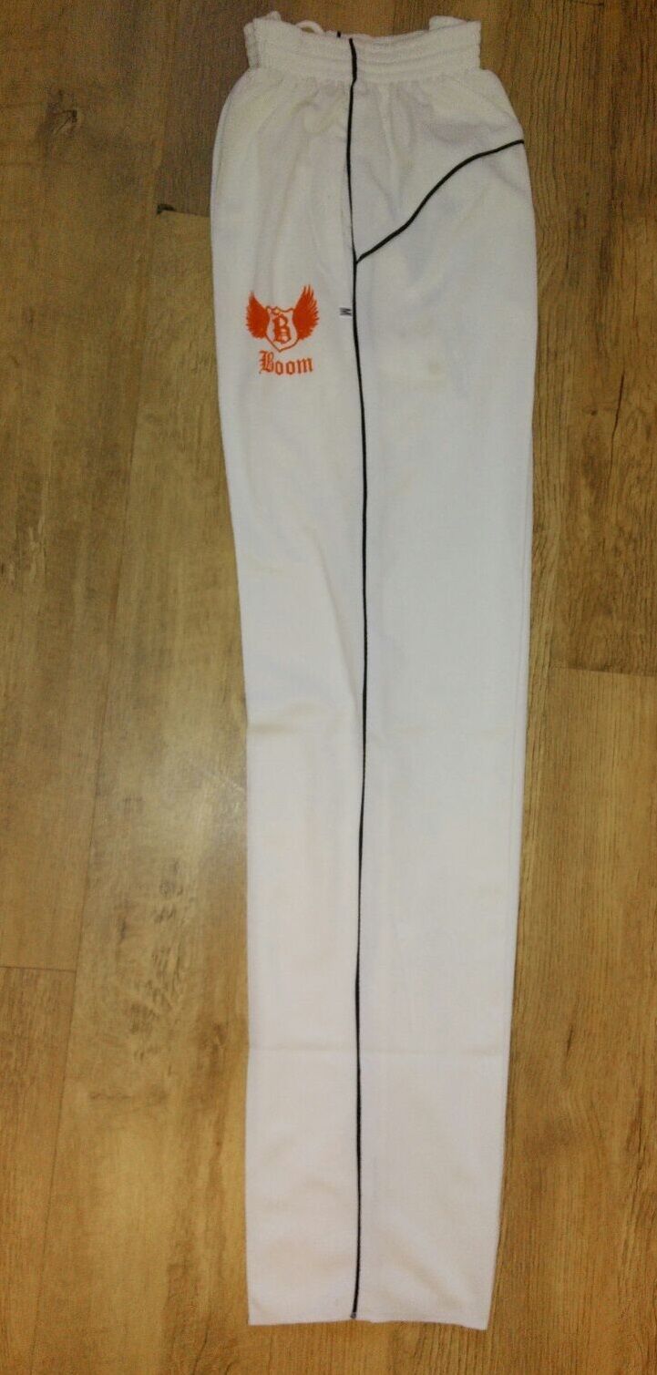 Boom Pro Mens Cricket T Shirt and Cricket Trousers White Sleeves Sports S,M,L,XL - Image 3