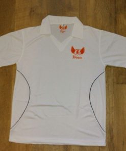 Boom Pro Mens Cricket T Shirt and Cricket Trousers White Sleeves Sports S,M,L,XL