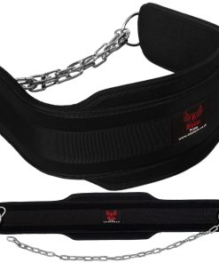 Boom Pro Dipping Belt Weight Lifting Bodybuilding Chain Gym Back Support Fitness