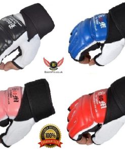 Alternative view of Boom Pro Leather Punch Bag Gloves Combat MMA Gel Boxing Martial Art Training Gym