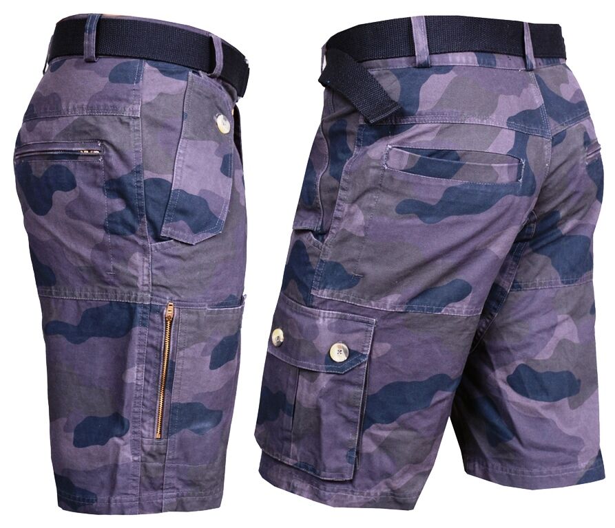 Boom Pro Mens Shorts Cargo Combat Cotton Summer Holiday Training 7 Pocket Sports - Image 3
