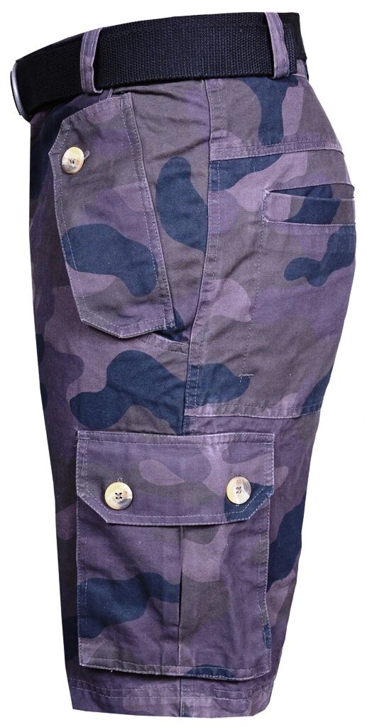 Boom Pro Mens Shorts Cargo Combat Cotton Summer Holiday Training 7 Pocket Sports - Image 9