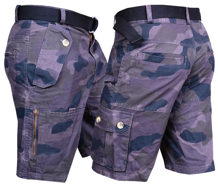 Boom Pro Mens Shorts Cargo Combat Cotton Summer Holiday Training 7 Pocket Sports