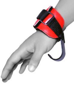 Boom Pro Weight Lifting Gym Hook Wrist Straps Support Hand Grips Power Lifting