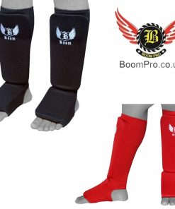 Shin Guards Muay Thai MMA Instep Protector Martial Arts Pads Kickboxing Boom Pro